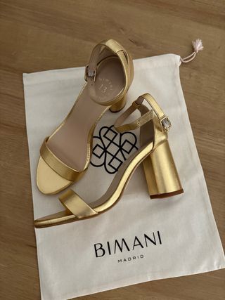 Sandalias Bimani Olivia Petite Doradas