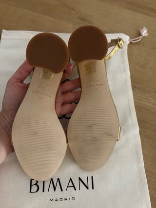 Sandalias Bimani Olivia Petite Doradas