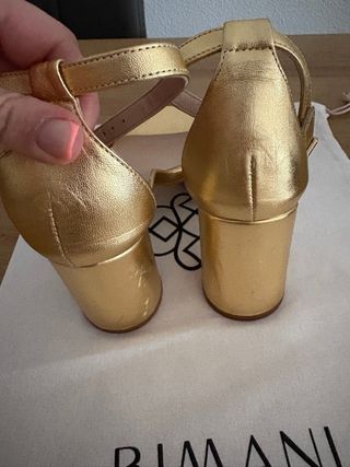 Sandalias Bimani Olivia Petite Doradas