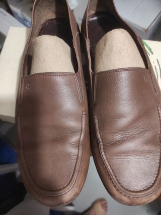 Mocasines Panamá Talla 45 Marrón