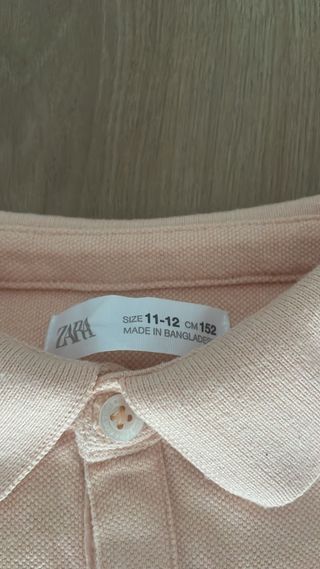 Polo Zara niño naranja