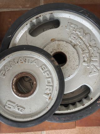 Discos de pesas Panatta Sport 5kg y 20kg