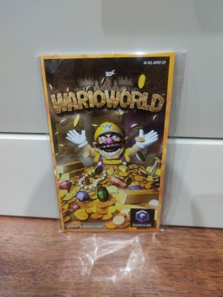Wario World Nintendo GameCube + protector PET