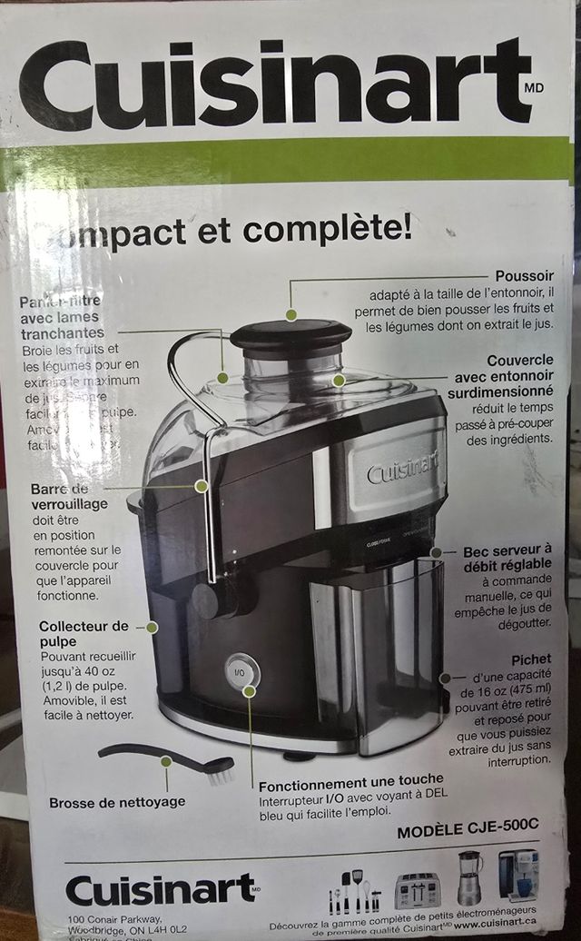 Cuisinart Centrifugadora Compacta CJE-500C