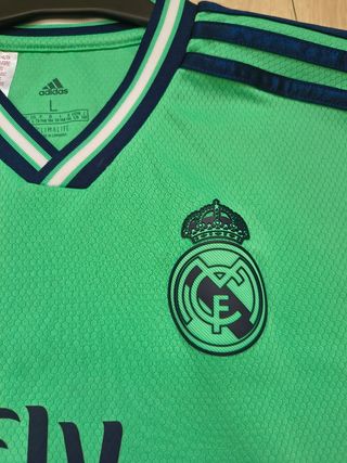 Camiseta Real Madrid Niño Adidas Verde Talla L.