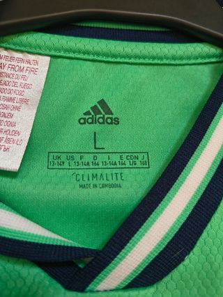 Camiseta Real Madrid Niño Adidas Verde Talla L.