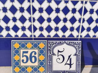 Azulejos personalizados números de casa