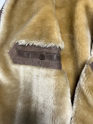 Chaqueta de piel vuelta marrón