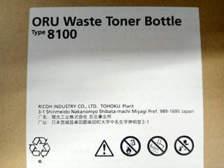 BOTELLA RICOH TÓNER RESIDUAL 
TYPE 8100