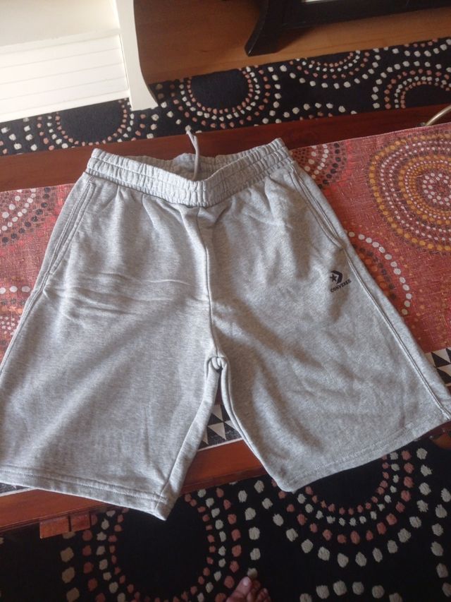 Pantalón corto Converse hombre Talla S Gris