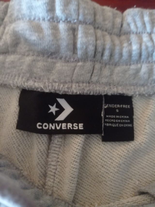 Pantalón corto Converse hombre Talla S Gris