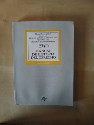 Manual De Historia Del Derecho