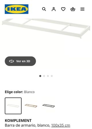 Percha mueble IKEA fondo 35 cm