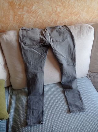 Pantalón vaquero gris hombre talla 40