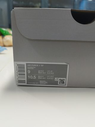 Zapatillas Nike Air Force 1 Negras N° 42,5 ORIGINA