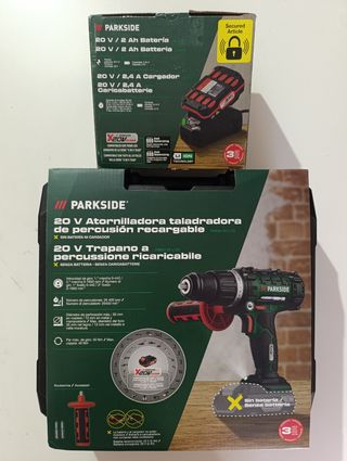 PARKSIDE Atornilladora Taladradora Percusión 20V