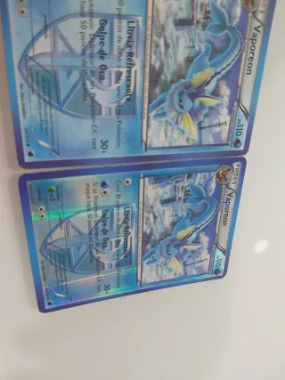 2 Cartas Pokémon Vaporeon