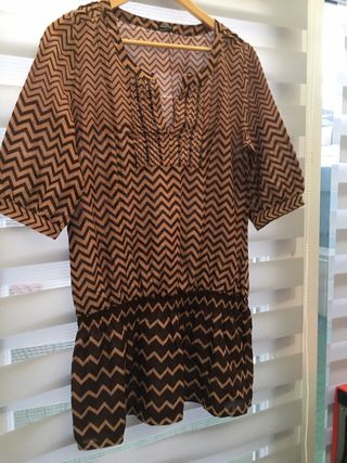 Vestido Calzedonia Zigzag M/38/10