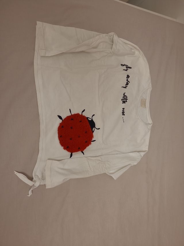 Camiseta niña 9 años mariquita