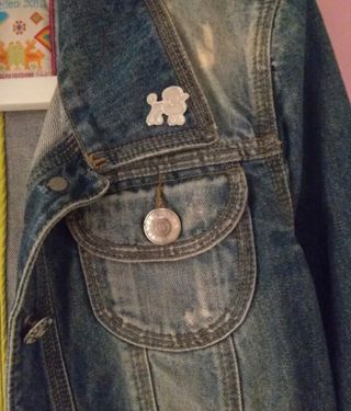 Chaqueta tejana vaquera azul Talla XS