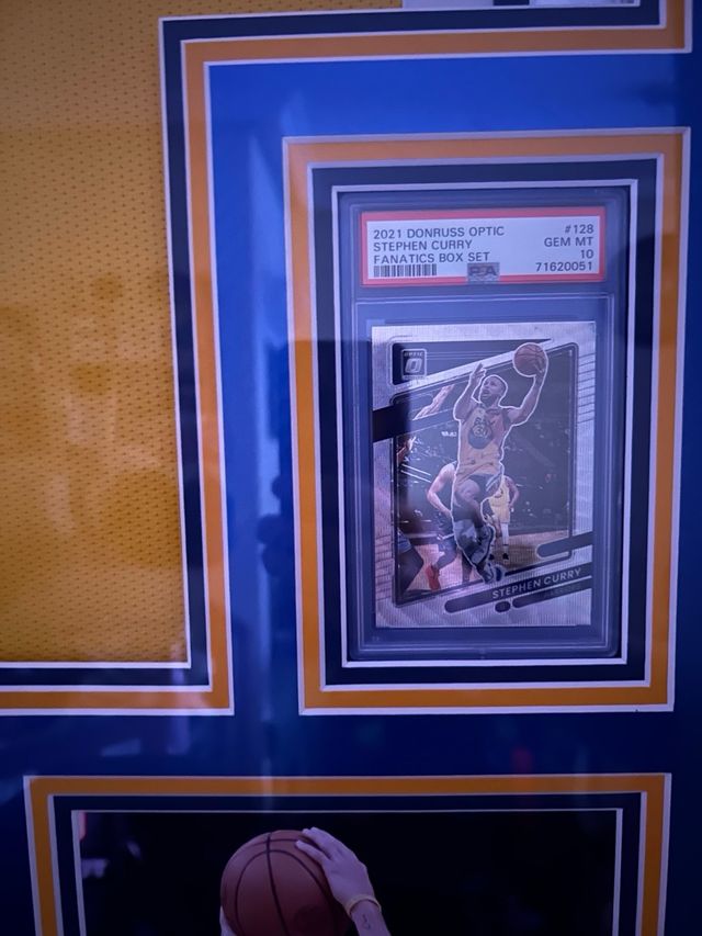 Stephen Curry Jersey Firmado Auténtico cuadro.