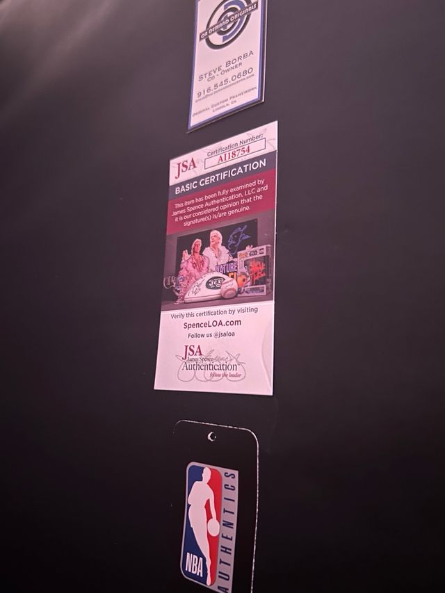 Stephen Curry Jersey Firmado Auténtico cuadro.