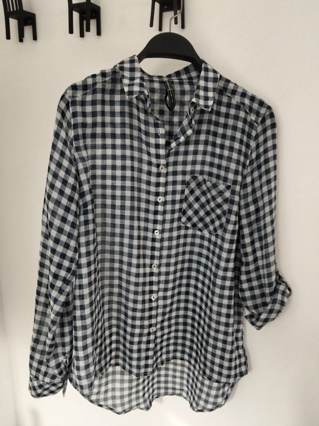 Camisa cuadros Stradivarius