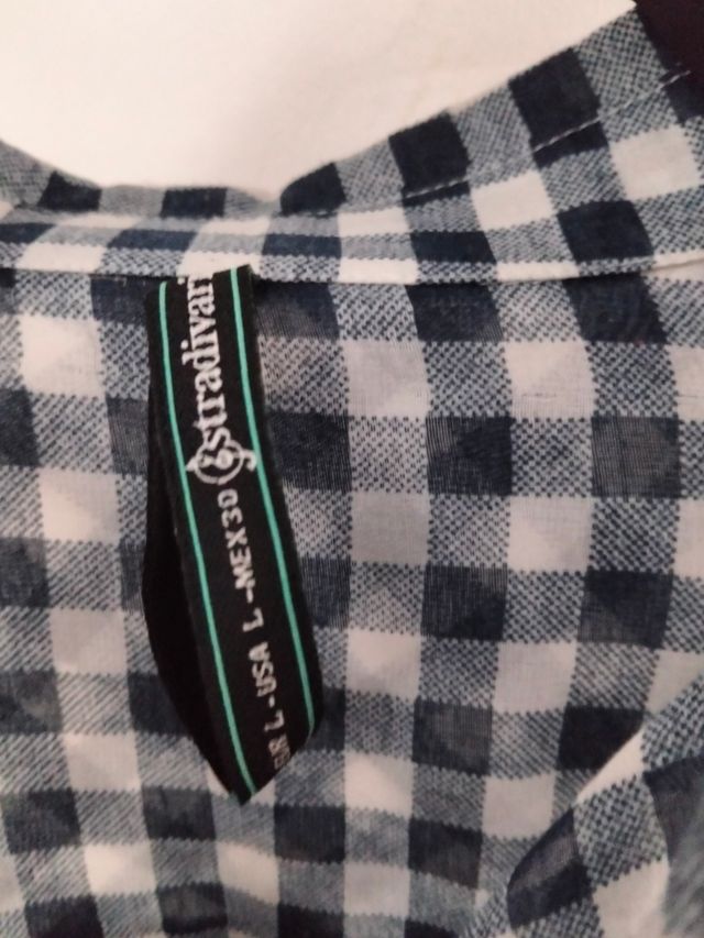 Camisa cuadros Stradivarius