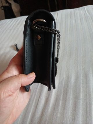 Bolso Negro Zara con Abalorios