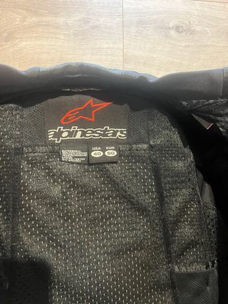 Mono de cuero Alpinestars negro