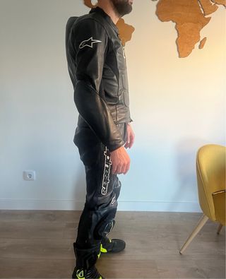 Mono de cuero Alpinestars negro
