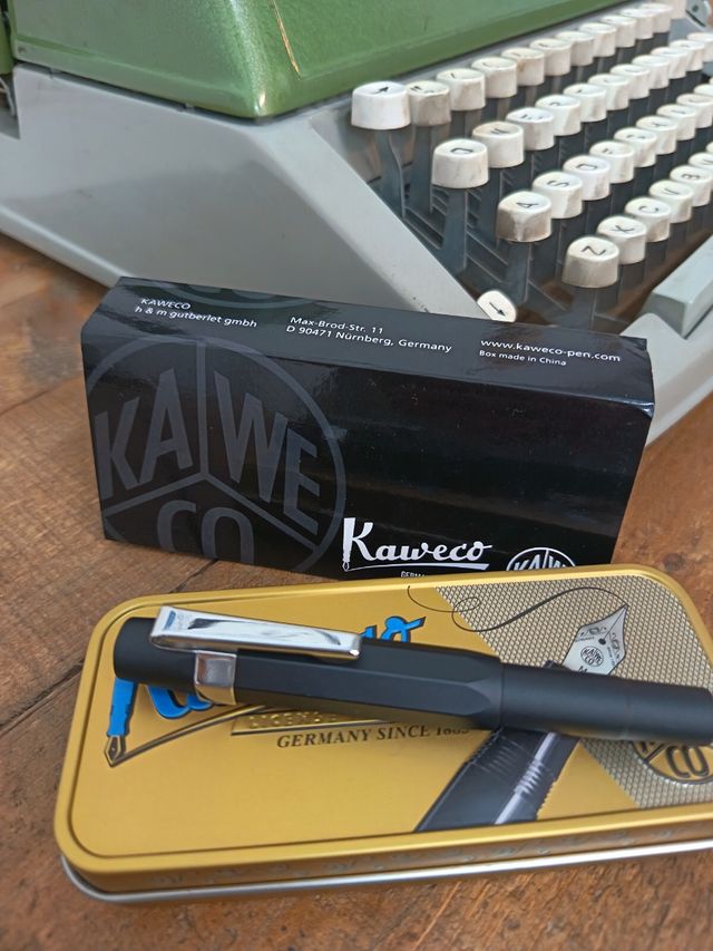Pluma Estilográfica Kaweco AL Sport Aluminio Negro