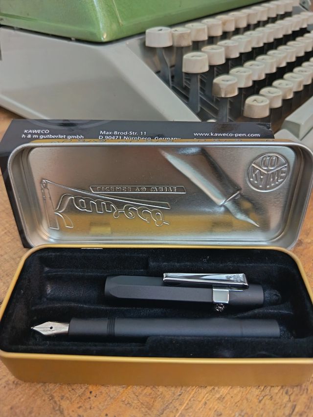 Pluma Estilográfica Kaweco AL Sport Aluminio Negro