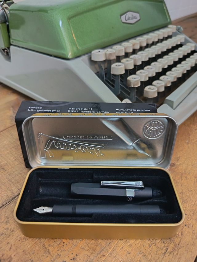 Pluma Estilográfica Kaweco AL Sport Aluminio Negro