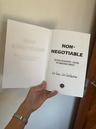 libro de Wes Watson : Los No Innegociable