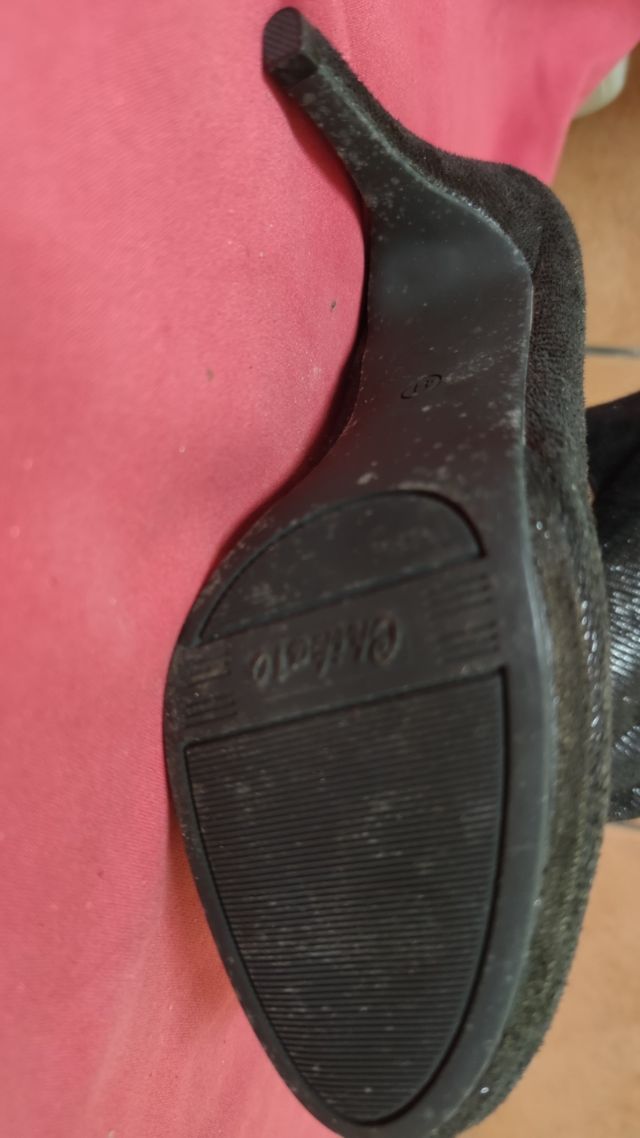 Botines Chika 10 Talla 41 Negros Sin Estrenar