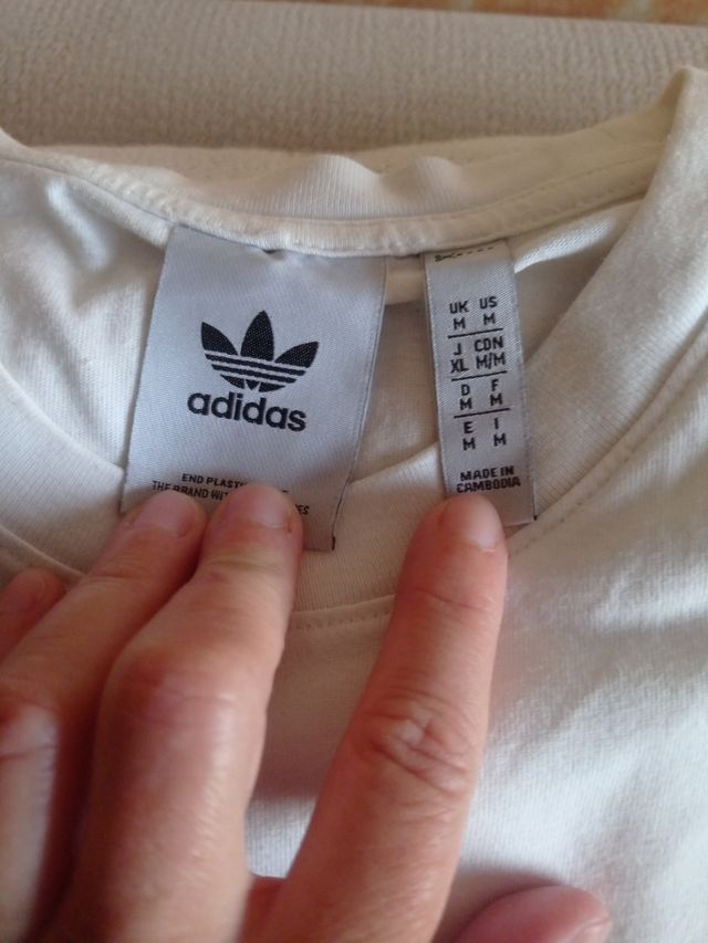 Camiseta Adidas Talla M Blanca