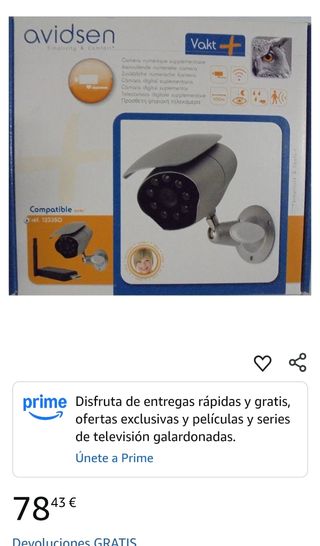 Cámara Avidsen Vakt + Ref. 123350