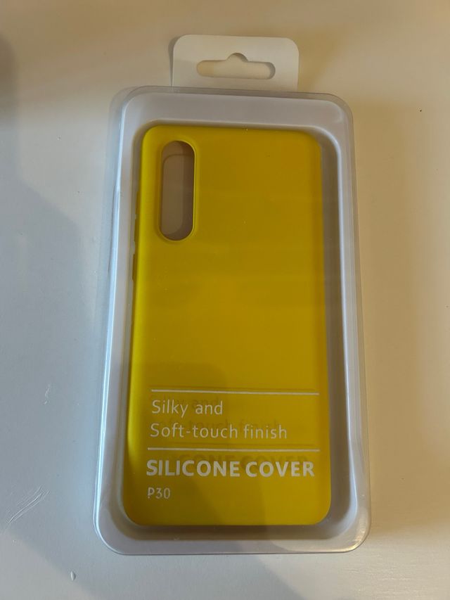 Custodia in silicone giallo per Huawei P30