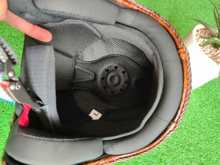 Casco Jet Retro Marrón Cuero Talla L Unisex