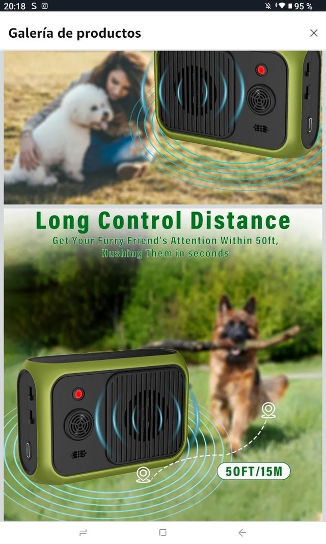 Dispositivo Antiladridos Perros 2 Modos