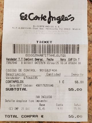 Cortadora de pelo
