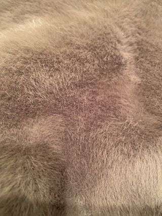 Bolso peluche efecto visón marrón