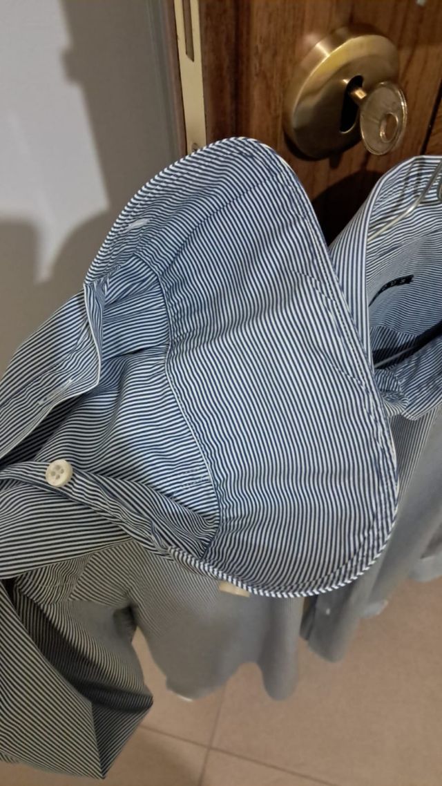 Camicia uomo Xacus righe azzurre
