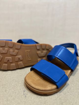 Sandalias Camper niño piel azul T.35