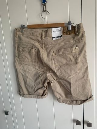 Pantalón corto Springfield beige 