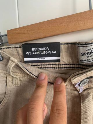 Pantalón corto Springfield beige 