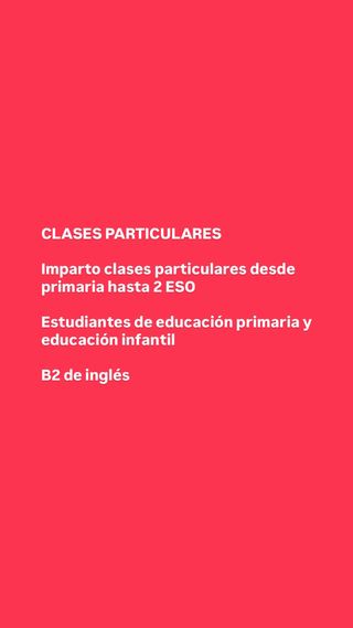 Profesora particular con título de monitor