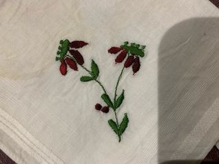 Lote 4 pañuelos mujer bordados