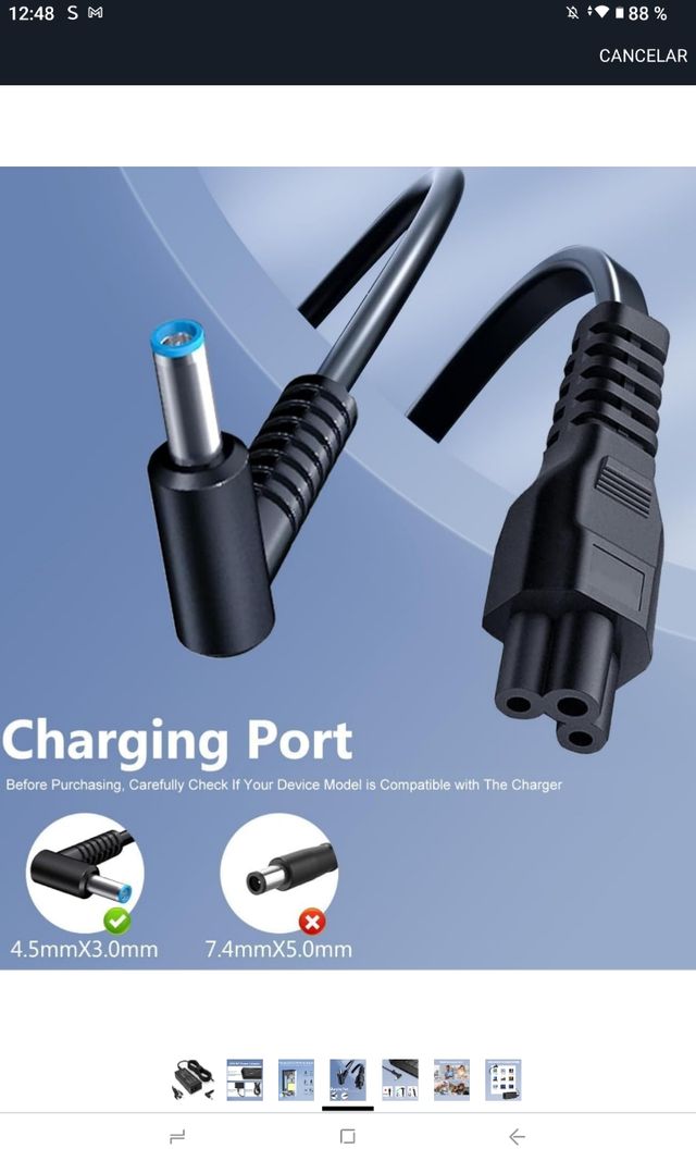 Cargador PA-45W 19.5V 2.31A